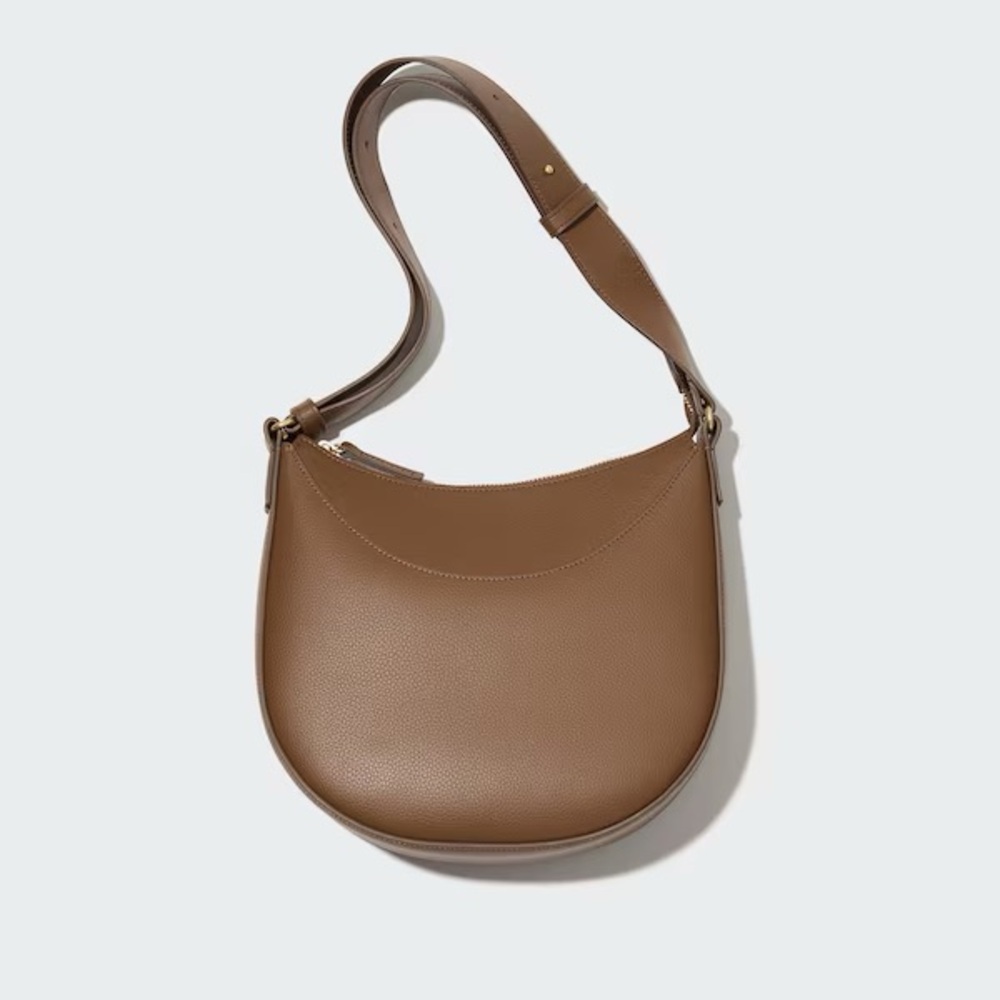 Uniqlo Elegant Brown Faux Leather Shoulder Bag